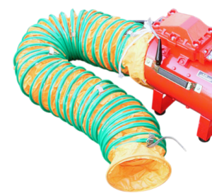 Spiral Duct 5 เมตร สำหรับพัดลม Explosion-Proof (BOUBAKU) Made in Japan by ONISHI ใช้ระบายอากาศในพื้นที่เสี่ยงการระเบิด