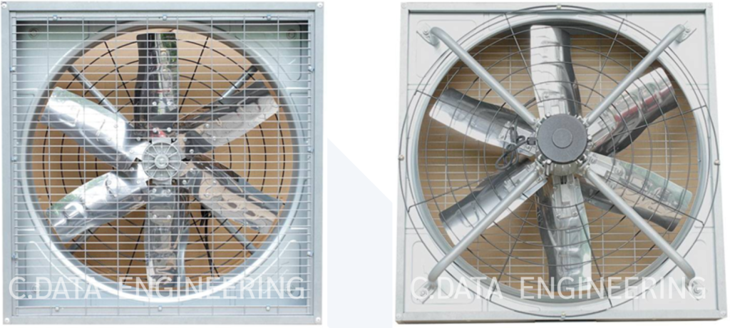 Direct-Drive Exhaust Fan พัดลมระบายอากาศแบบต่อตรง ไม่มีชัตเตอร์ สำหรับงานอุตสาหกรรม