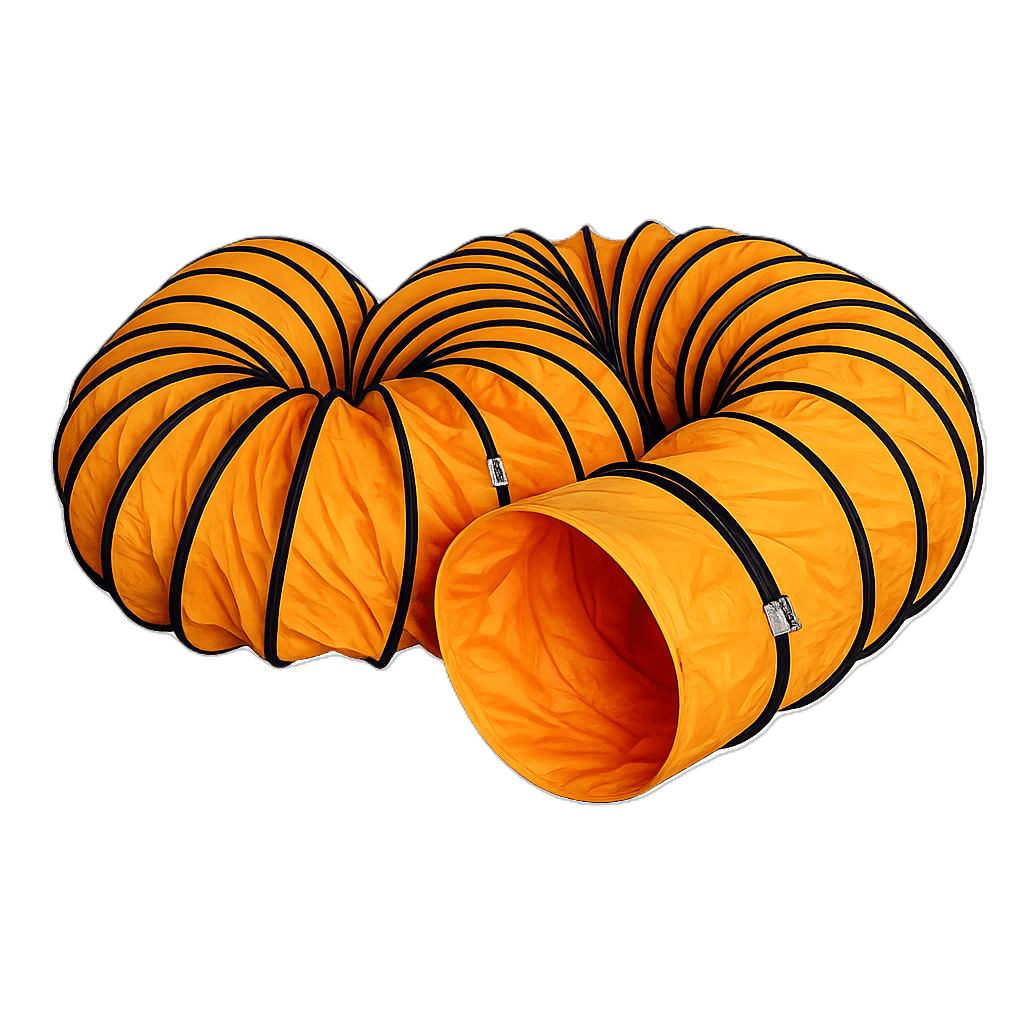 ท่อผ้าใบ PVC Flexible Duct สำหรับงานดูดลมและระบายอากาศ นำเข้าจากจีน