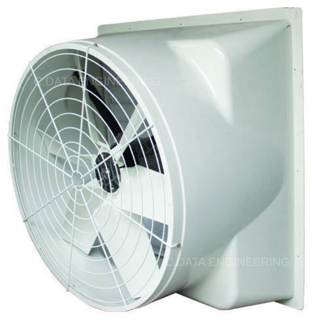 พัดลมฟาร์มไฟเบอร์กลาส Fiberglass Exhaust Fan พัดลมระบายอากาศสำหรับฟาร์มและโรงงาน