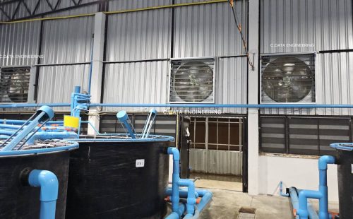 รูปติดตั้งพัดลมฟาร์ม